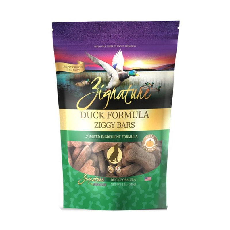 Zignature Ziggy Bars Dog Treats - Duck - 12oz