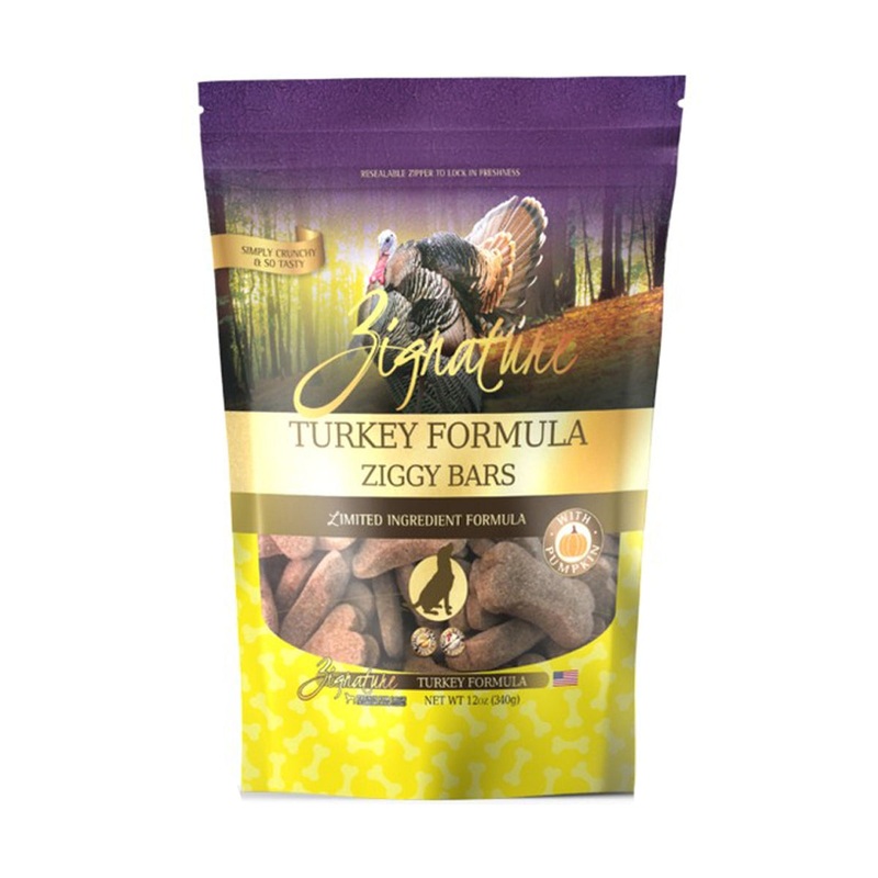 Zignature Ziggy Bars Dog Treats - Turkey - 12oz