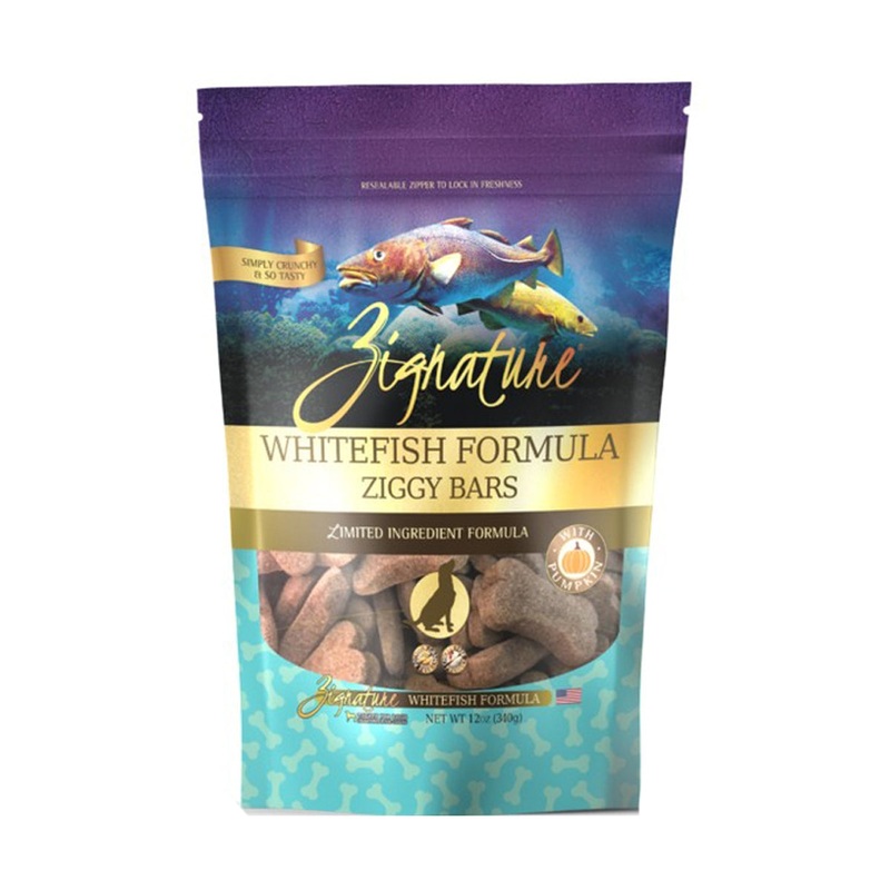 Zignature Ziggy Bars Dog Treats - Whitefish - 12oz