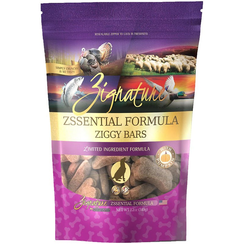 Zignature Ziggy Bars Dog Treats - Zssentials - 12oz