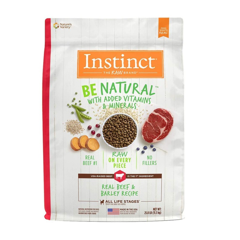 Instinct Be Natural Beef & Barley Recipe Dog Food 25lb