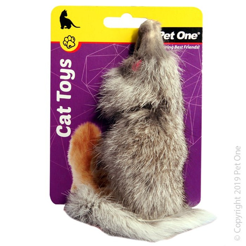 Pet One Cat Toy Mouse Brown