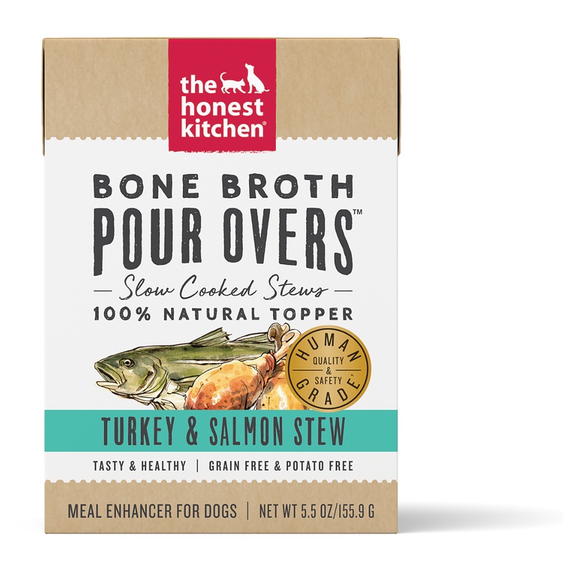 The Honest Kitchen Pour Overs Bone Broth Dog Food Topper -  Turkey Stew - 5.5oz