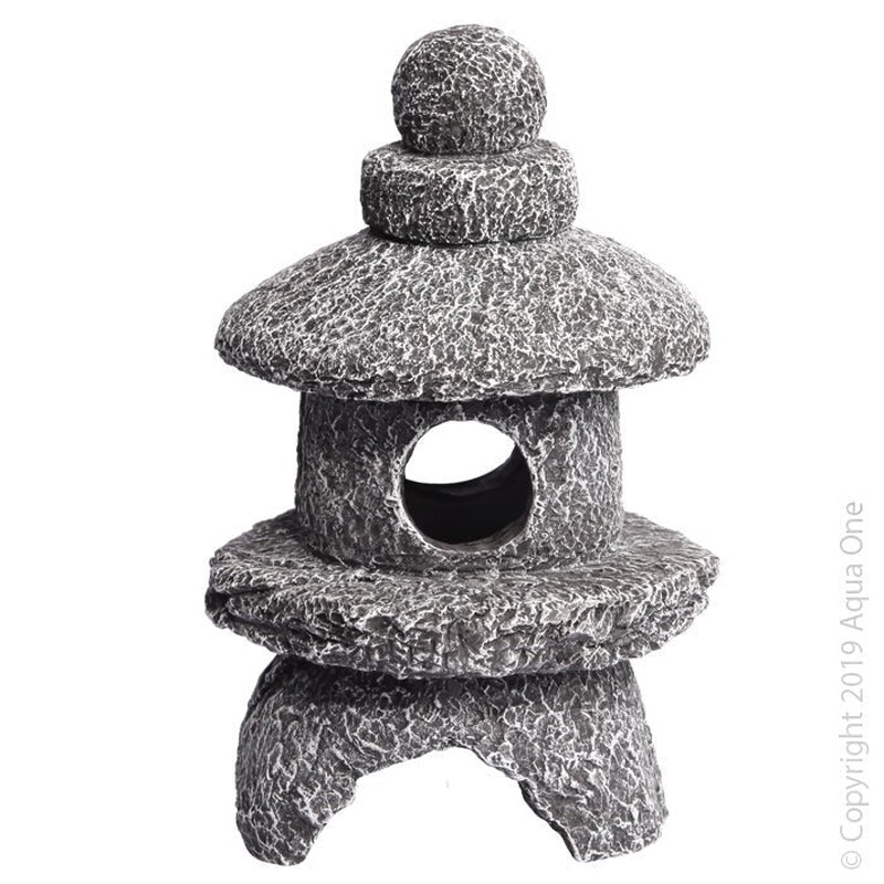 Aqua One Stone Lantern Ornament
