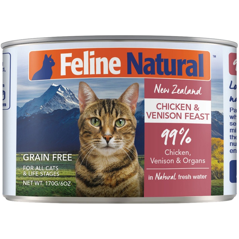 Feline Natural Wet Cat Food - Chicken & Venison Feast - 6oz Can