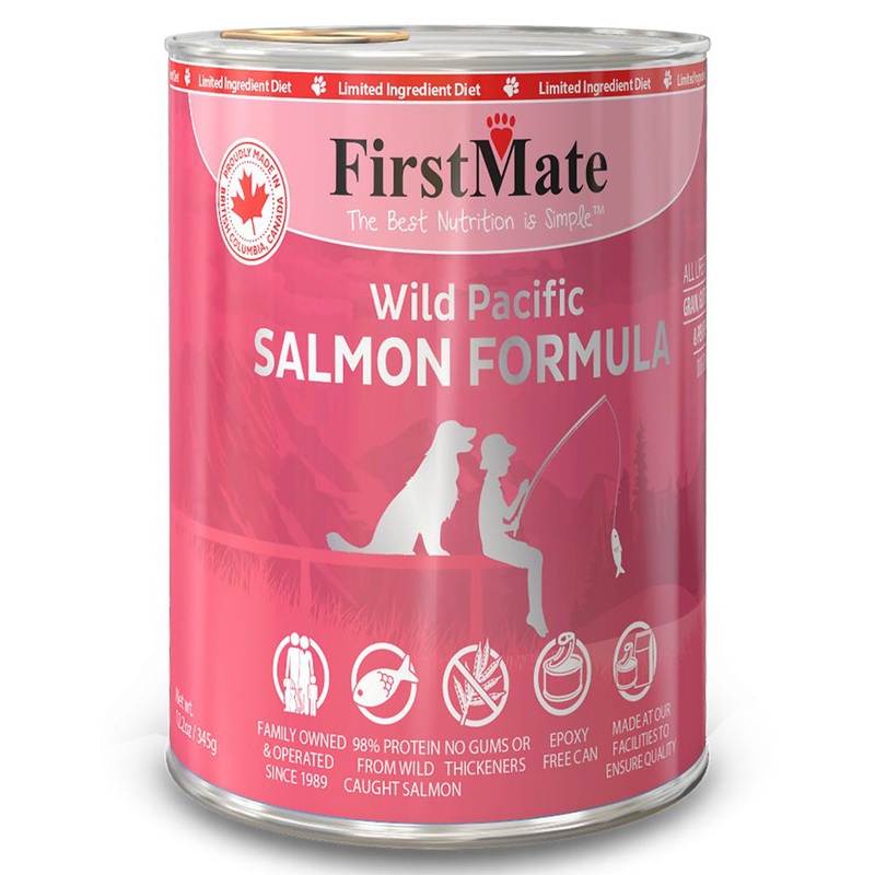 FirstMate Limited Ingredient Wet Dog Food - Wild Pacific Salmon - 12.2oz Can