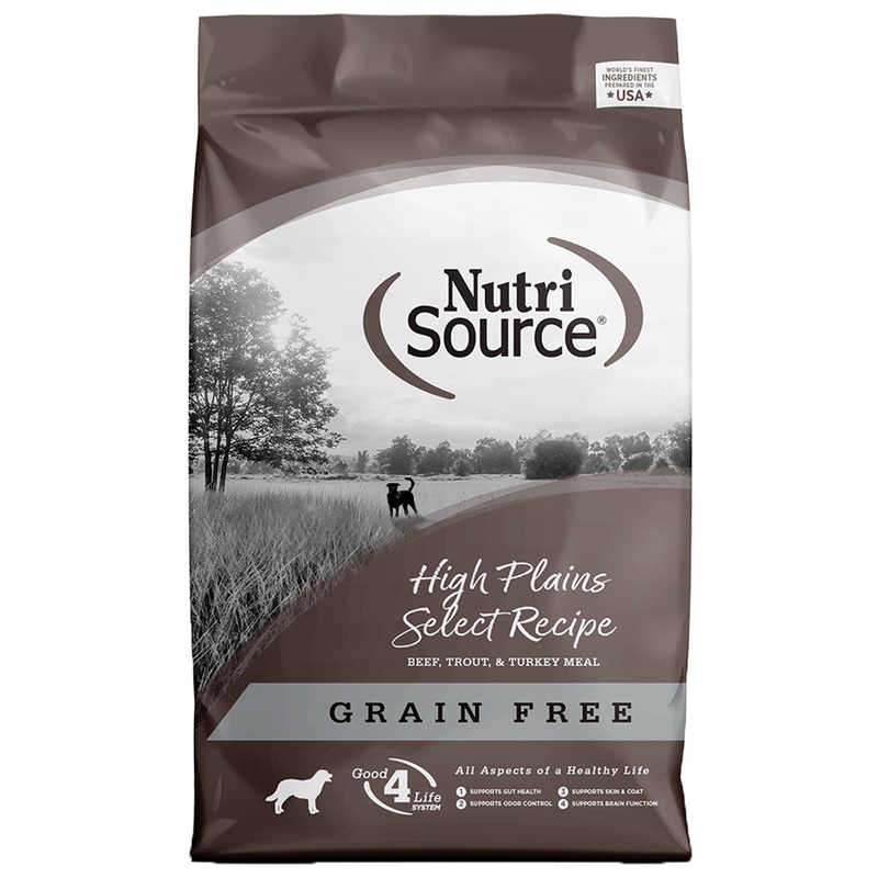 Nutrisource High Plains Beef Trout & Turkey Dry Dog Food 15lb Bag