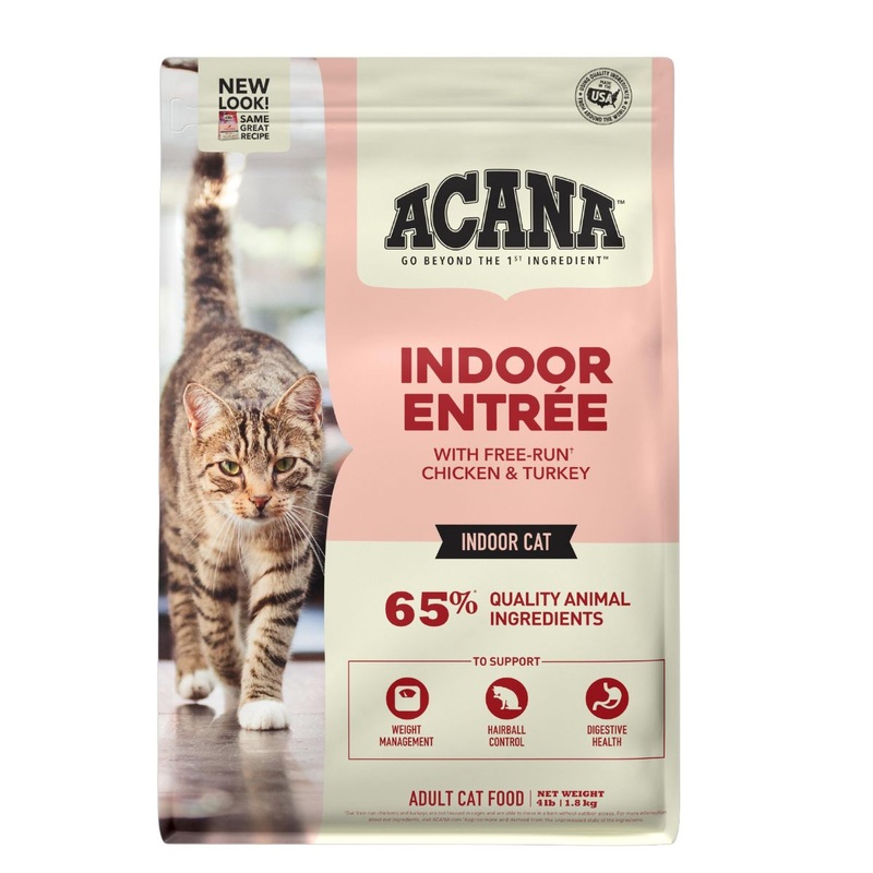 Acana Indoor Entree Dry Cat Food - Chicken, Turkey, & Herring- 4lb Bag