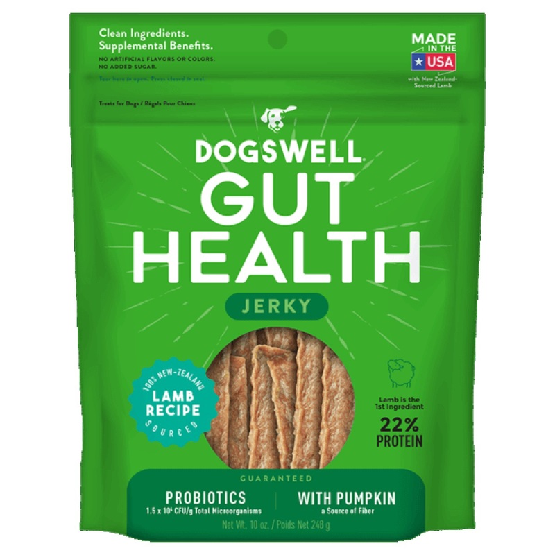Dogswell Gut Health Lamb Jerky Dog Treats 10oz