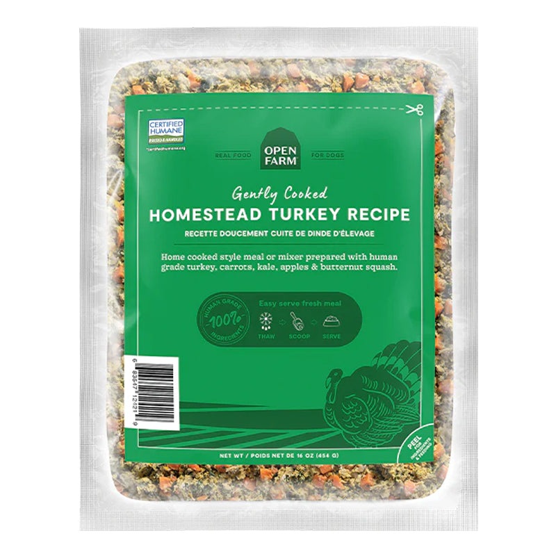 Open Farm Gently Cooked Dog Food -  Homestead Turkey - 16oz Bag