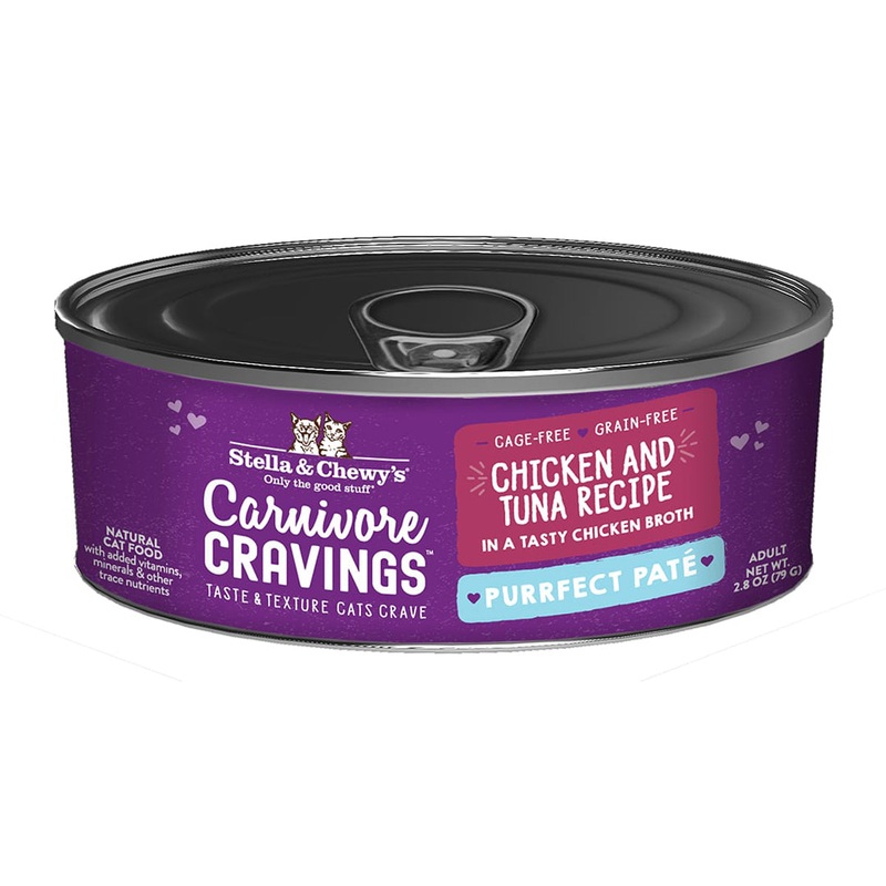 Stella & Chewy's Carnivore Cravings Purrfect Pate Chicken Tuna Cat Food 2.8oz