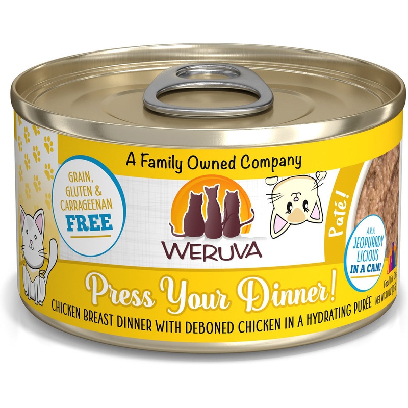 Weruva Press Your Dinner Chicken Breast Dinner Pate Wet Cat Food 3oz