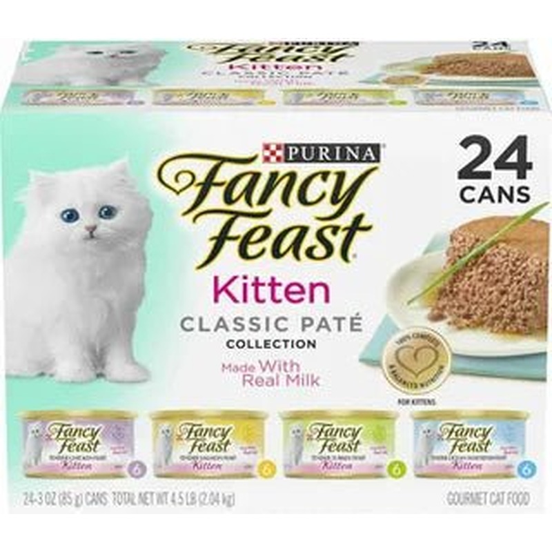 Fancy Feast Classic Pate Collection Kitten Variety Pack 24x85g
