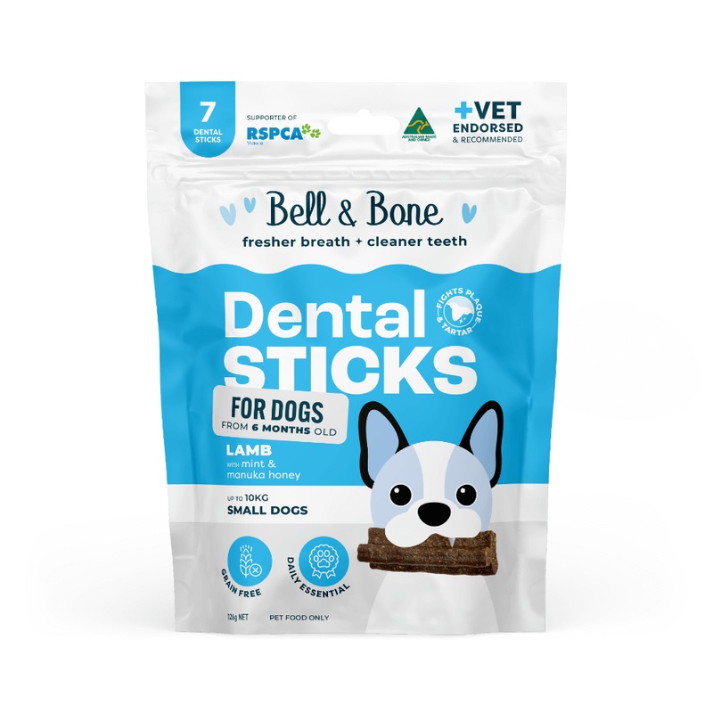 Bell & Bone Dental Sticks - Lamb, Mint and Manuka Honey 7 Sticks