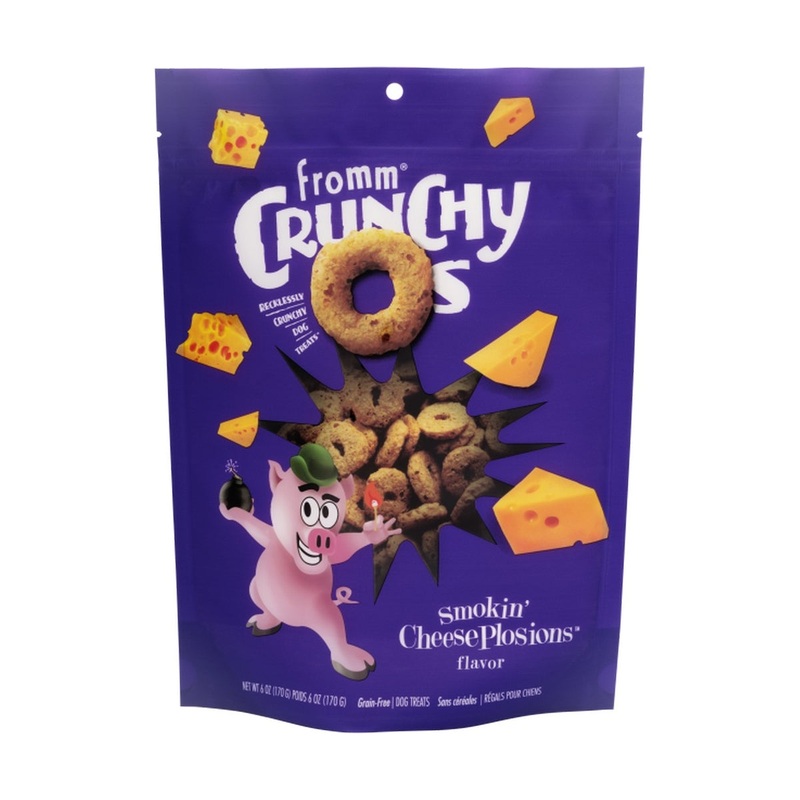 Fromm Crunchy O's Smokin' Cheese Plosions Dog Treats - Cheese & Veggies - 6oz Bag