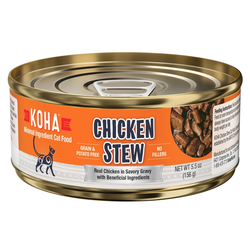 Koha Minimal Ingredient Stew Wet Cat Food - Chicken Stew - 5.5oz Can