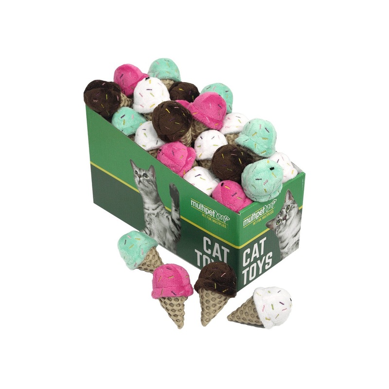 Multipet Ice Cream Cone Cat Toys