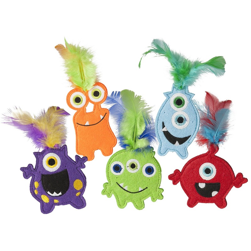 Multipet Monsters w/Catnip Cat Toys