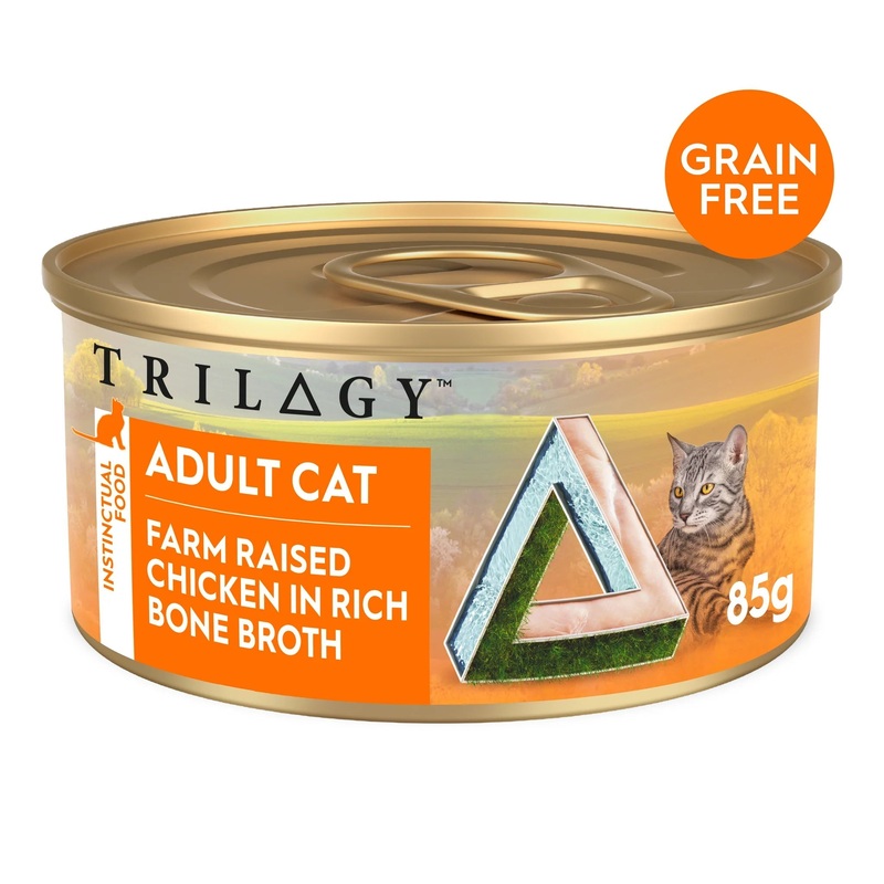 Trilogy Wet Adult Cat Food Chicken in Bone Broth 24x85g