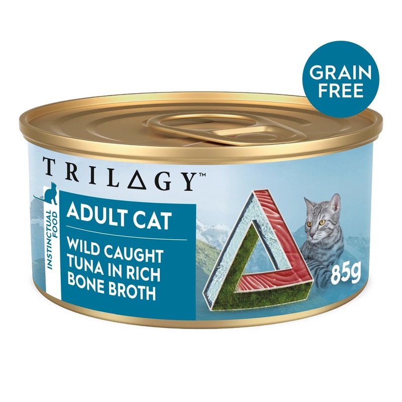 Trilogy Wet Adult Cat Food Tuna in Bone Broth 24x85g