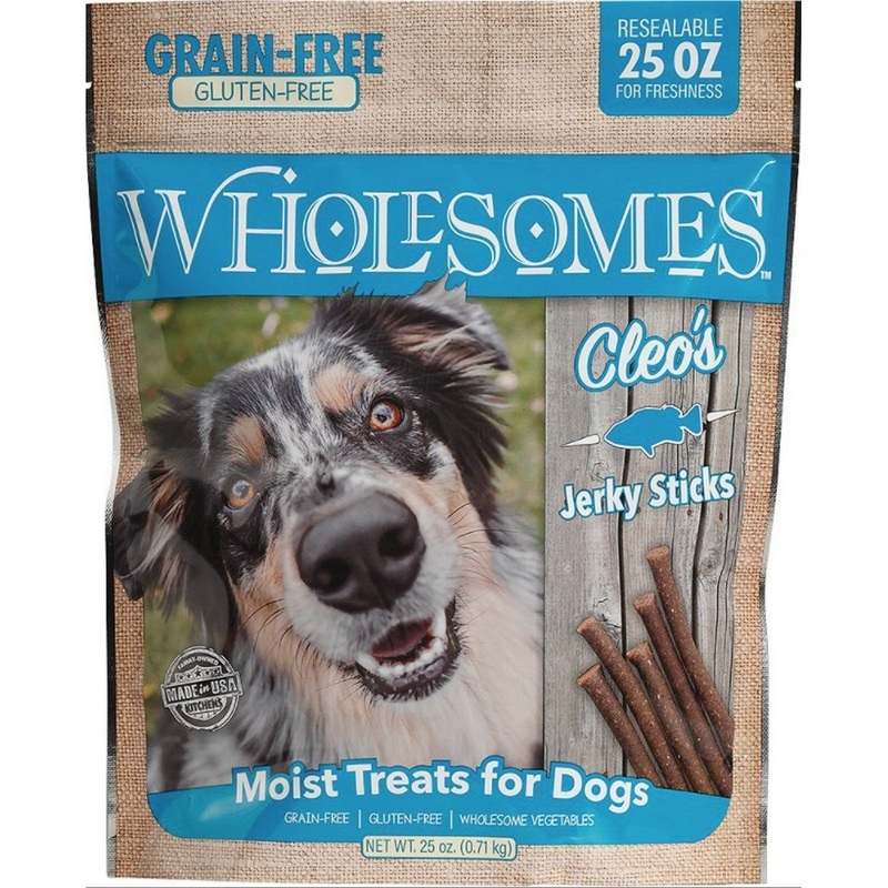 Wholesomes Cleo's Fish Grain Free Jerky Sticks Treats 25oz