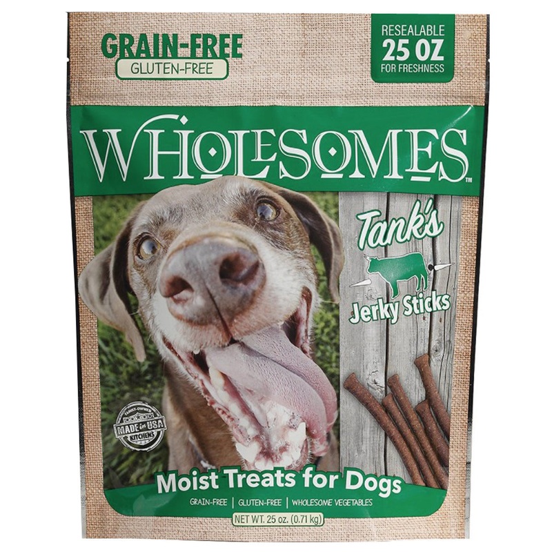 Wholesomes Tank's Beef Grain Free Jerky Sticks Dog Treats 25oz