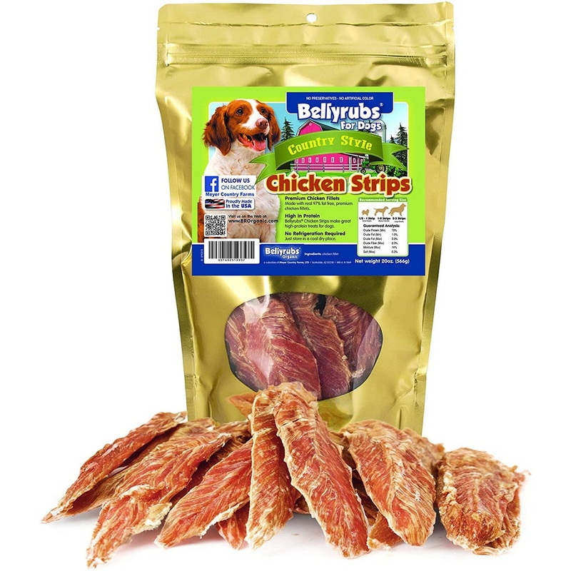 Bellyrubs Chicken Strips Dog Treats 20oz
