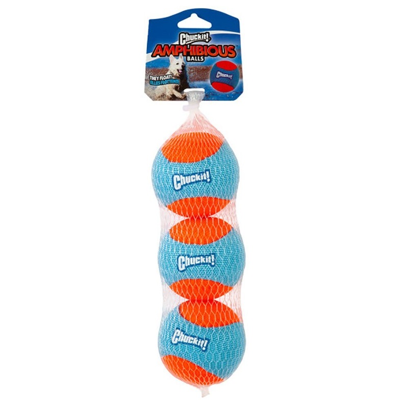 ChuckIt Amphibious Balls Medium 6.3cm 3 Pack