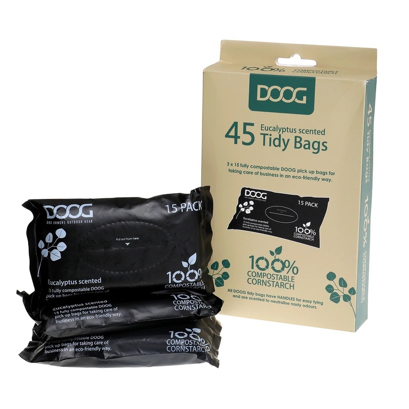 DOOG Compostable Poo Bags 3 Packs of 15