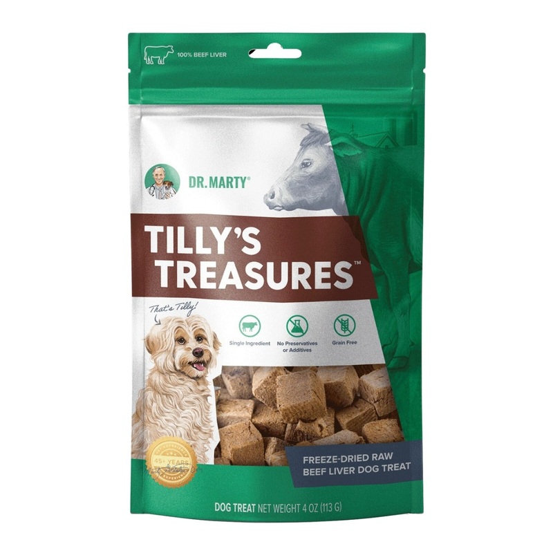 Dr. Marty Tilly's Treasures Beef Liver Dog Treats 4oz