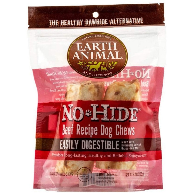 Earth Animal No-Hide Beef Chew - Small - 4" 2Pk Pork