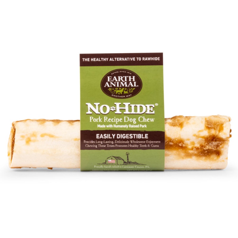 Earth Animal No-Hide Wholesome Chews Medium 7" Dog Treats Pork