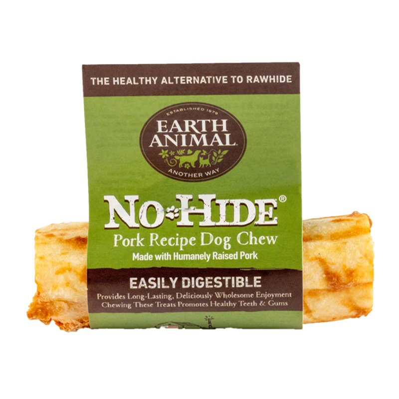 Earth Animal No-Hide Wholesome Chews Small 4" Dog Treats - Pork