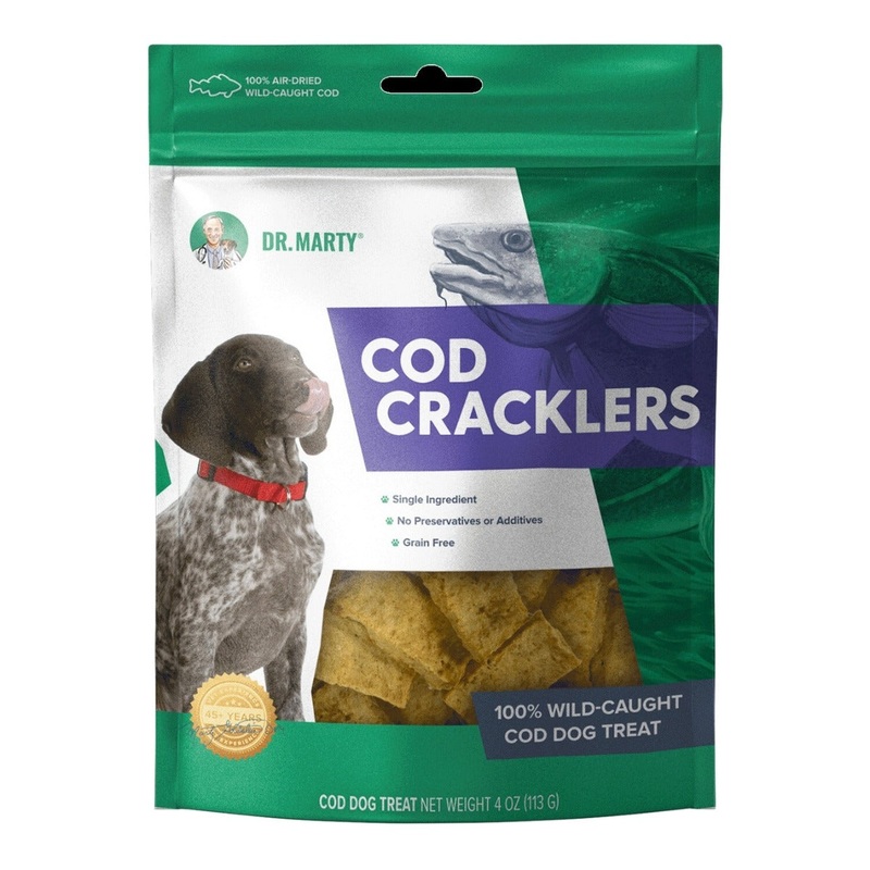 Mr. Marty Cod Cracklers Air-Dried Wild-Caught Cod Dog Treats 4oz