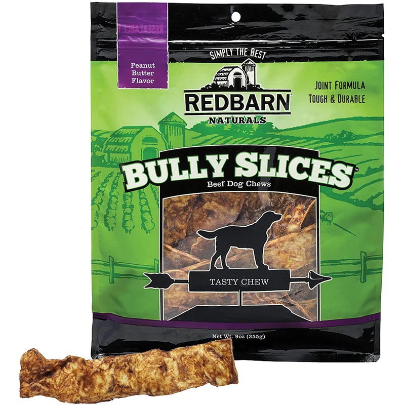 Redbarn Naturals Bully Slices Peanut Butter Flavor Beef Dog Treats 9oz