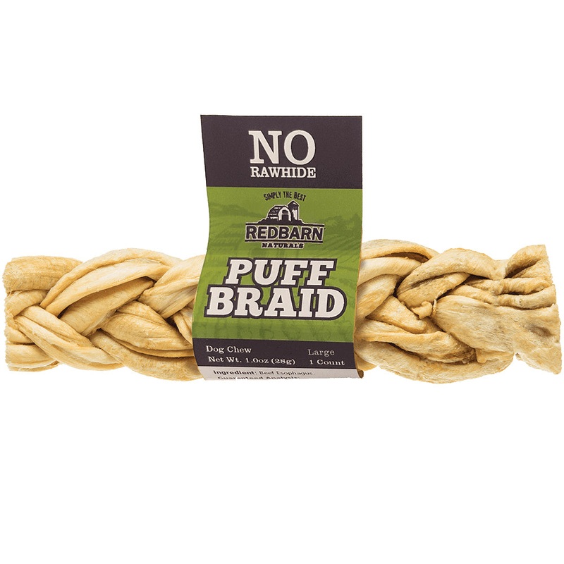 Redbarn Puff Braid Large Dog Treat