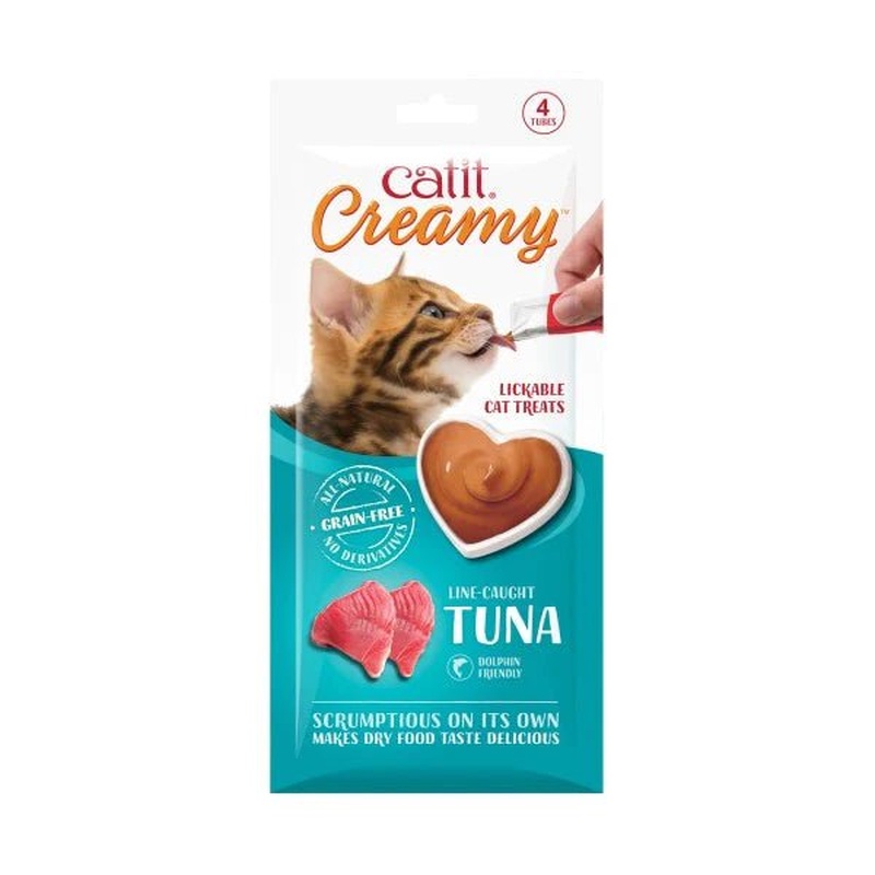 Catit Creamy Treats Line Caught Tuna 4 x 10g