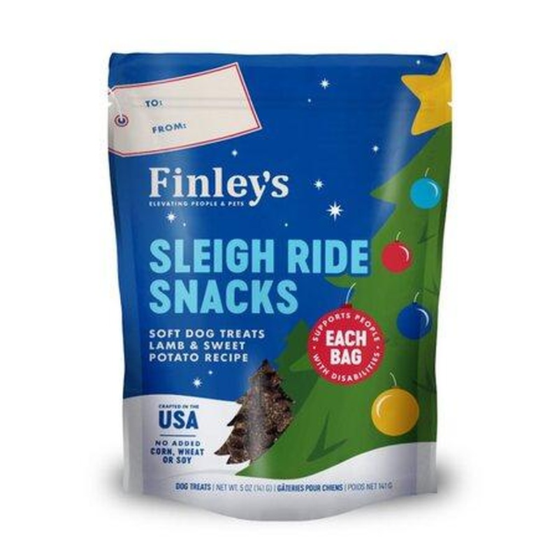 Finley's Sleigh Ride Snacks Lamb Sweet Potato Soft Dog Treats 6oz