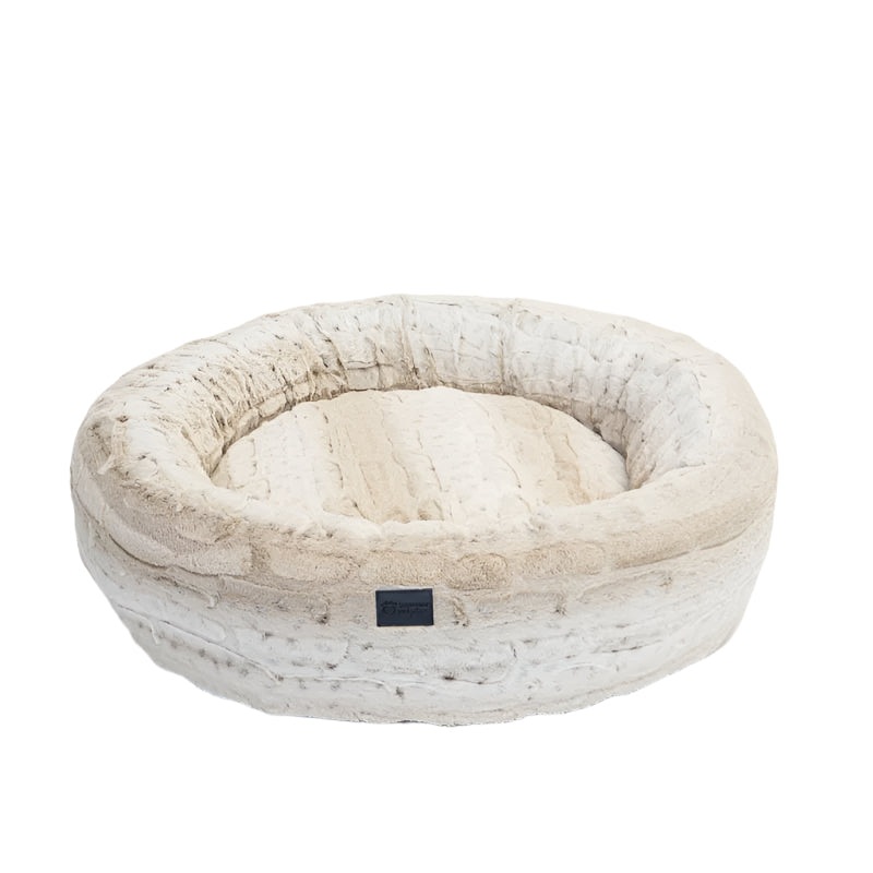 Superior Pet Bed Harley Dog Light Brindle Faux Fur