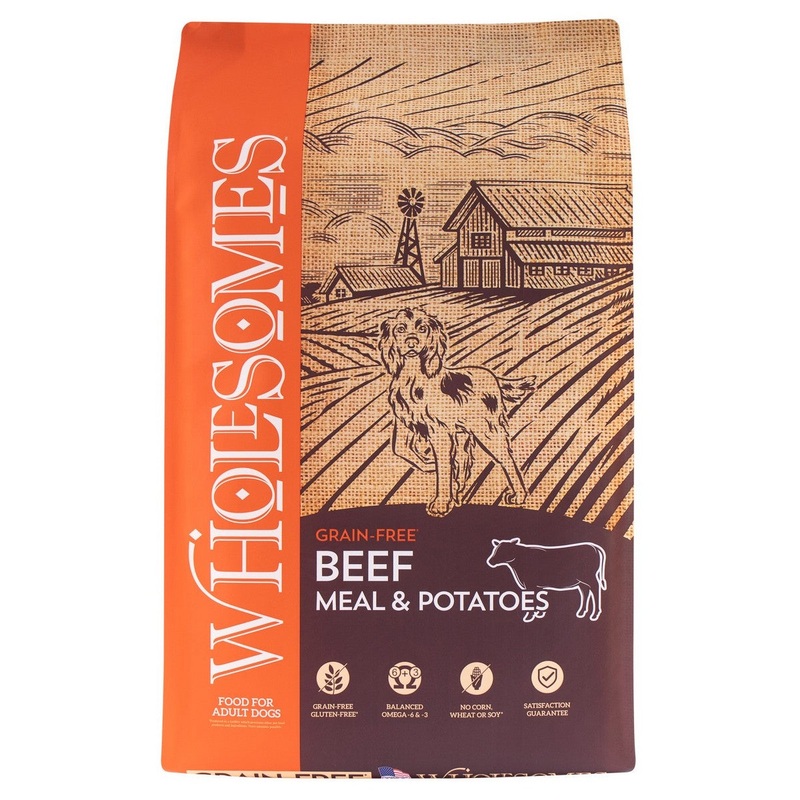 Wholesomes Grain Free Beef Meal & Potatoes Dry Dog Food 35lb