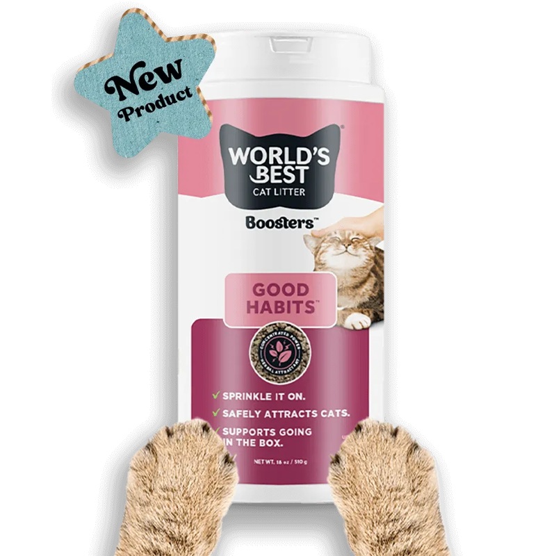 World's Best Cat Litter Good Habits Booster Cat Litter Additive - 18oz