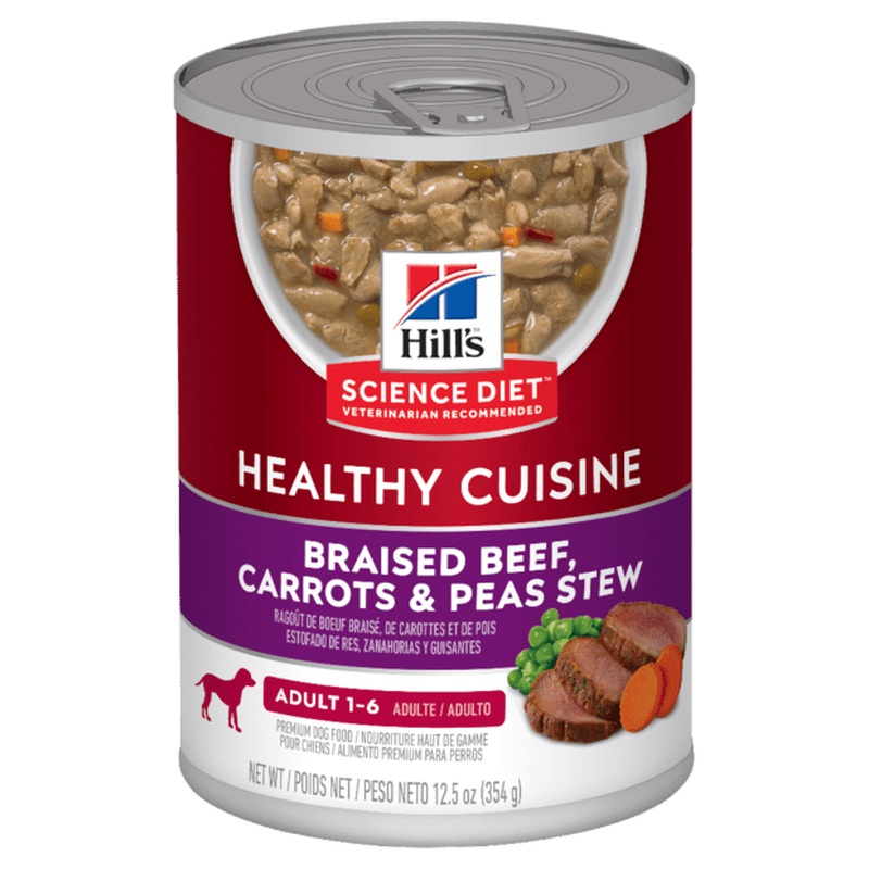 Hill's Science Diet Adult Healthy Cuisine Beef & Carrot Stew Canned Dog Food 354g