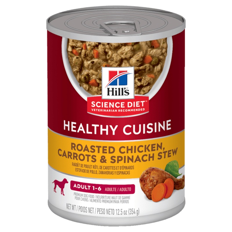 Hill's Science Diet Adult Healthy Cuisine Chicken & Carrot Stew Canned Dog Food 354g