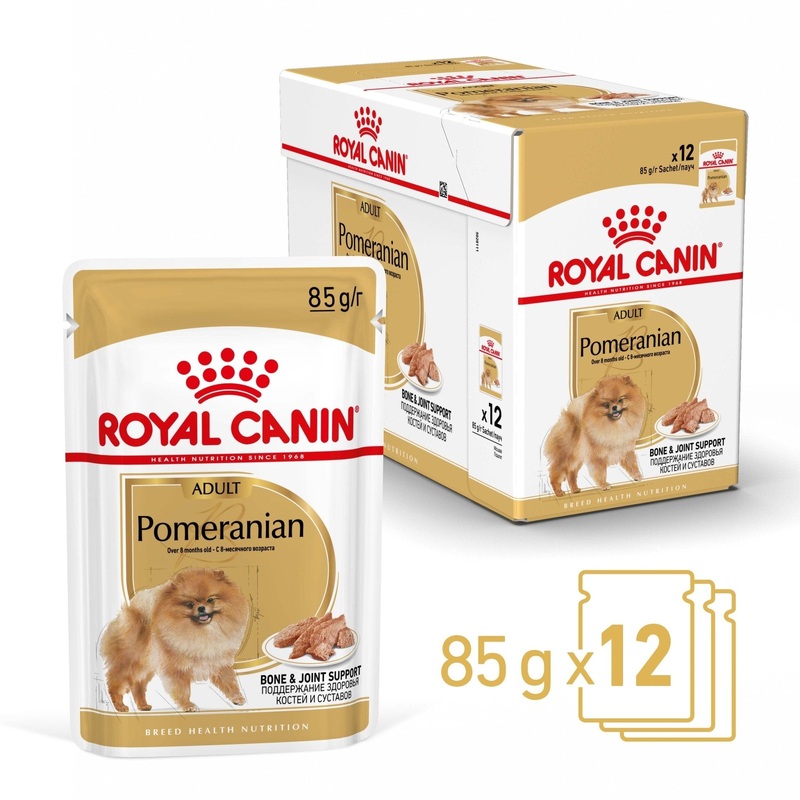 Royal Canin Wet Dog Food Pomeranian Adult 12x85g