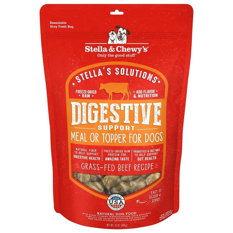 Stella & Chewy's Stellas Solutions Digestive Support Beef Raw Dog Food Topper 4.25oz