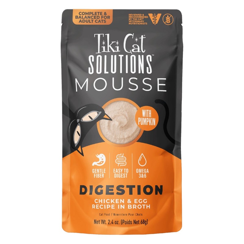 Tiki Cat Solutions Digestion Chicken & Egg Wet Cat Food 2.4oz