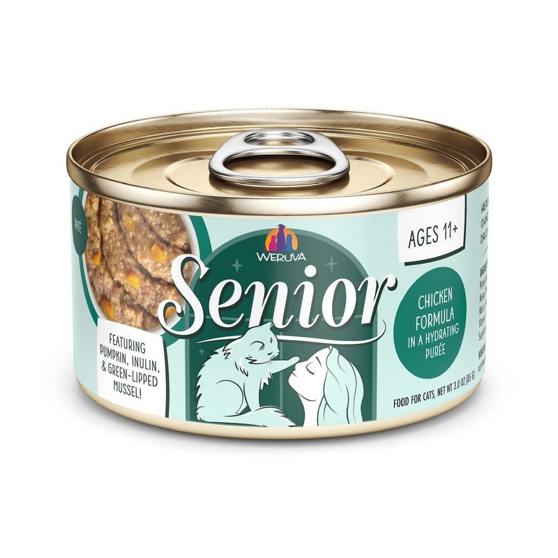 Weruva Cat Senior 11+ Wet Cat Food - Chicken in a Hydrating Pure - 5.5oz Can