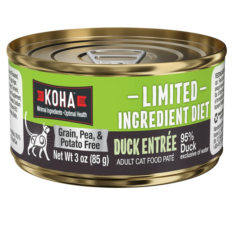 Koha Limited Ingredient Pate Wet Cat Food - Duck - 3oz Can