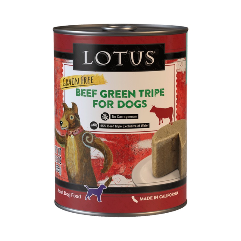 Lotus Wet Dog Food - Beef Tripe - 12.5oz Can