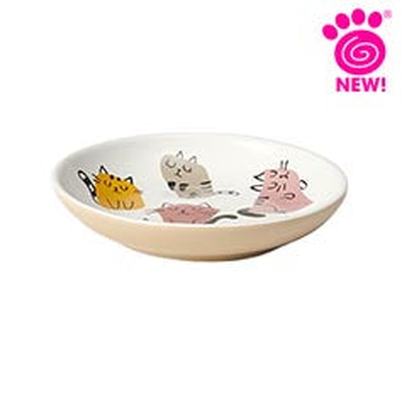 PetRageous Snobby Cats Pet Bowl /Saucer - 5" - 2.5oz